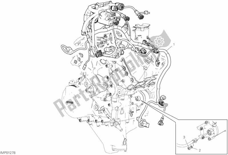 All parts for the Engine Electric System of the Ducati Streetfighter V4 Thailand 1103 2020